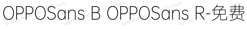 OPPOSans B OPPOSans R字体转换